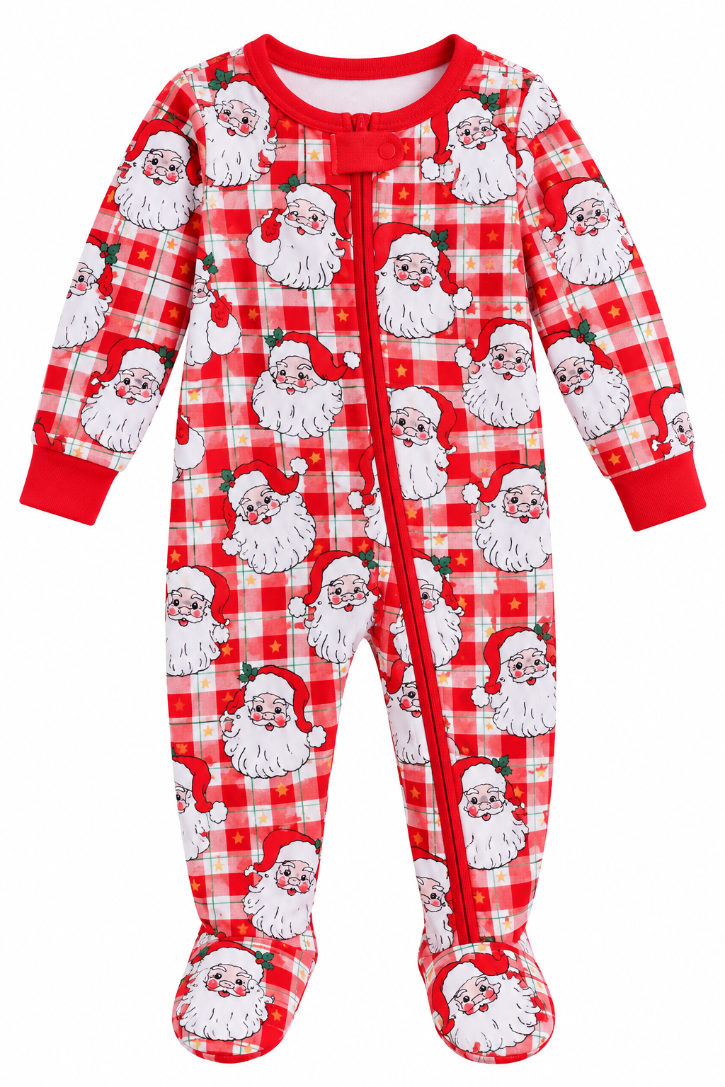 Cozy Claus Zip Footie