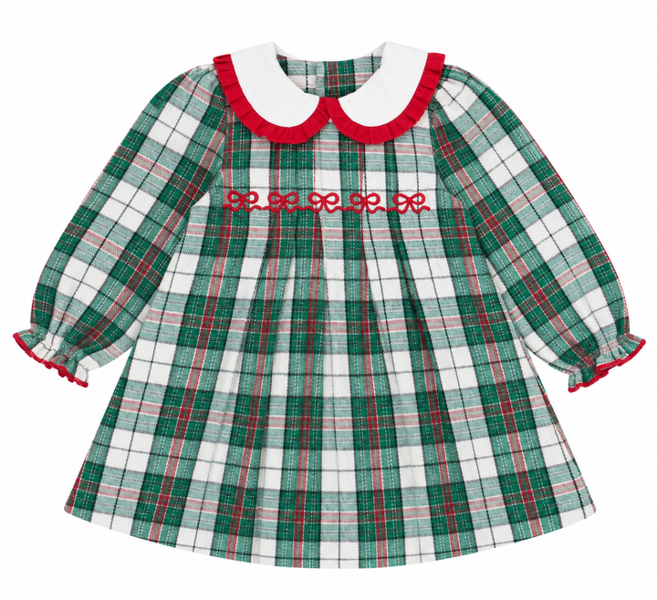 Green Holiday Plaid Dress