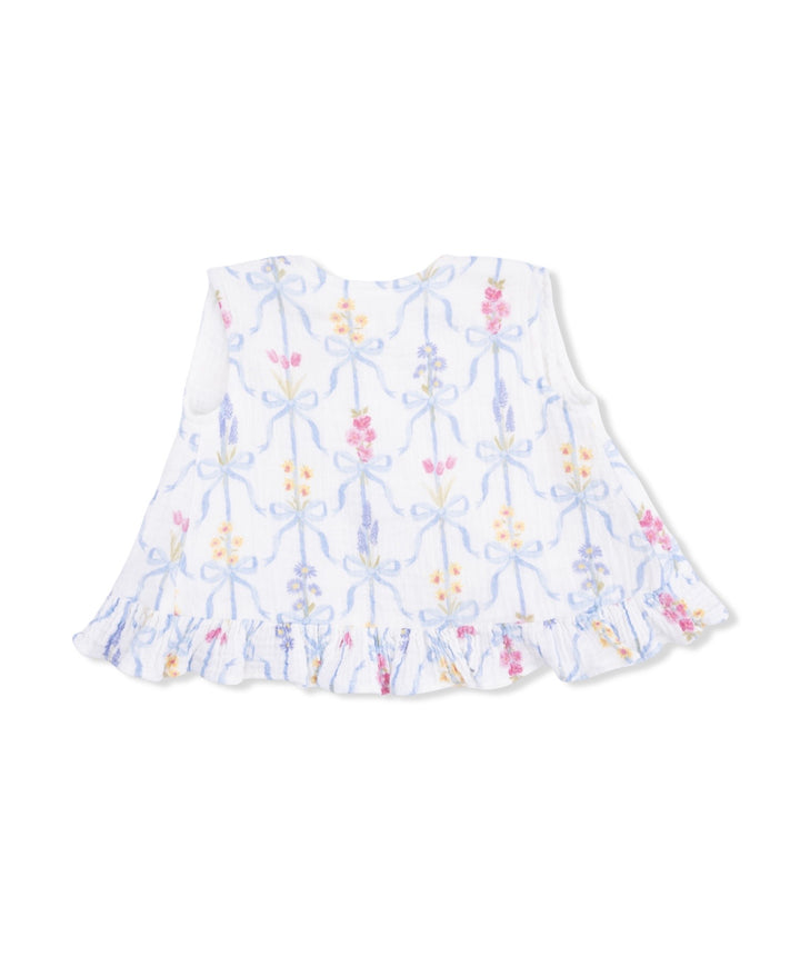 Ribbon Boutique- Ruffle Back Top and Bloomer