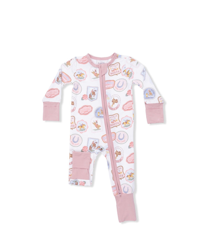 Rodeo Patches Pink Romper