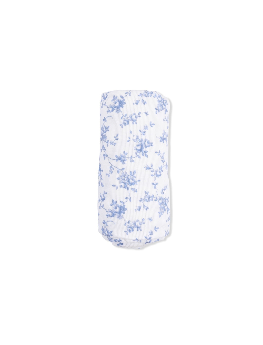 Blue Vines Floral Swaddle Blanket