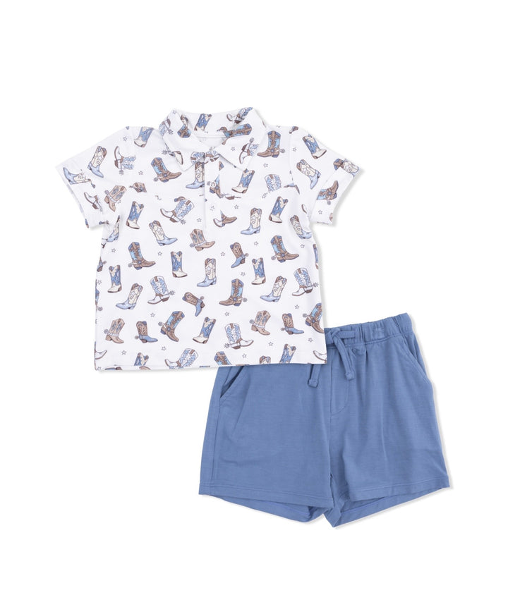Cowboy Polo and Short Set