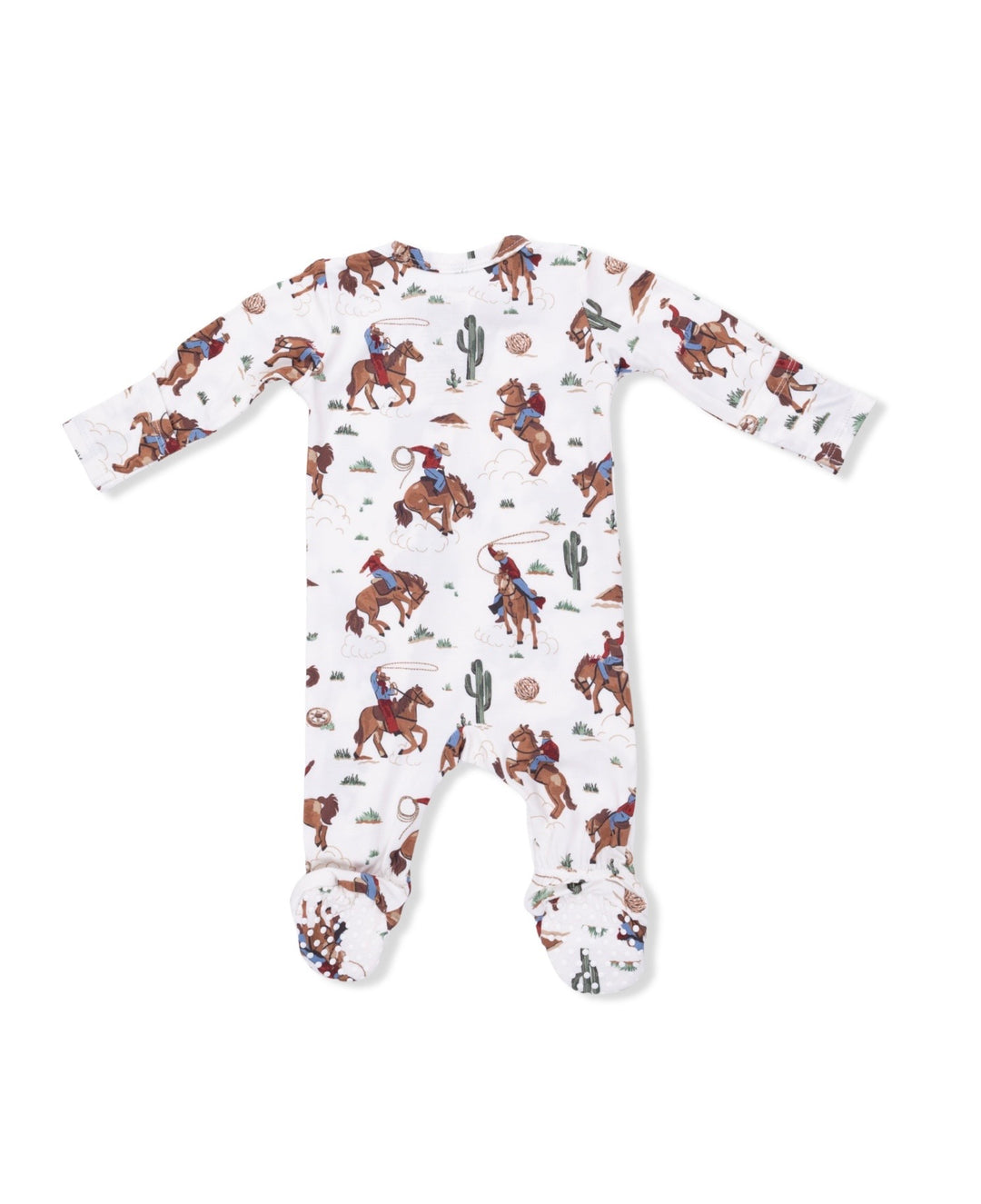 Buckaroo Western Zipper Footie