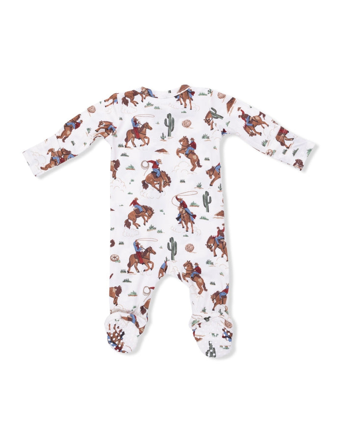 Buckaroo Western Zipper Footie