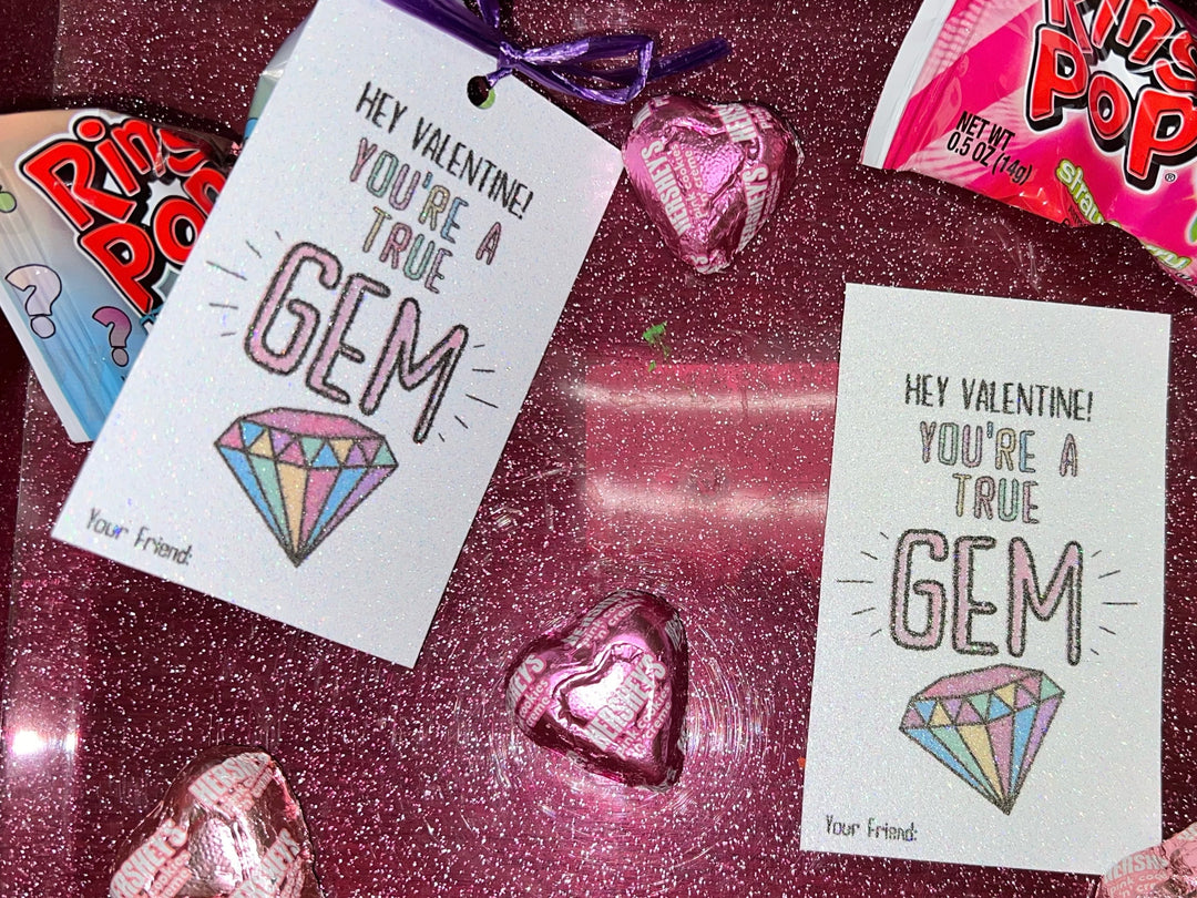 Gem Valentine's Day Card Kit