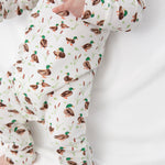 Mallard Drake Sweatshirt Polo Romper