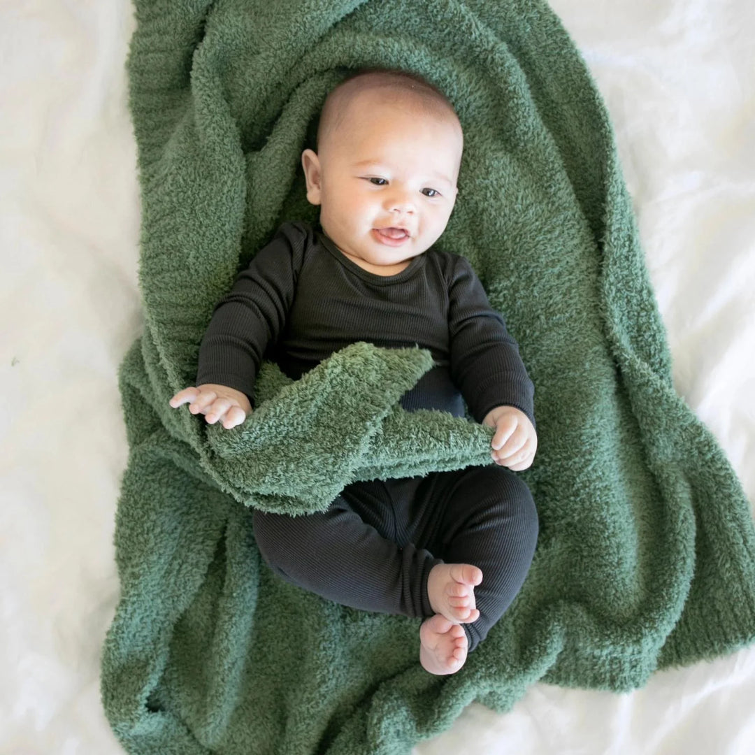 Bamboni Receiving Blanket - Olive