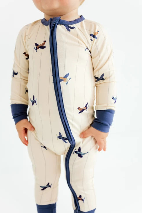 Airplane Zip Romper