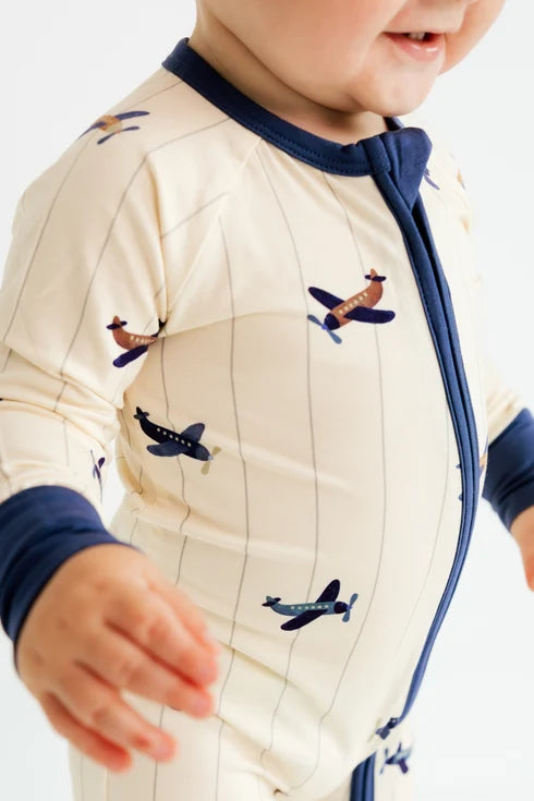 Airplane Zip Romper