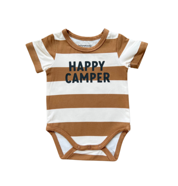 Happy Camper Short Sleeve Bodysuit