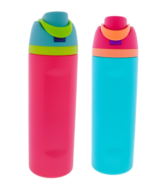 Water Bottles With Straw Cap