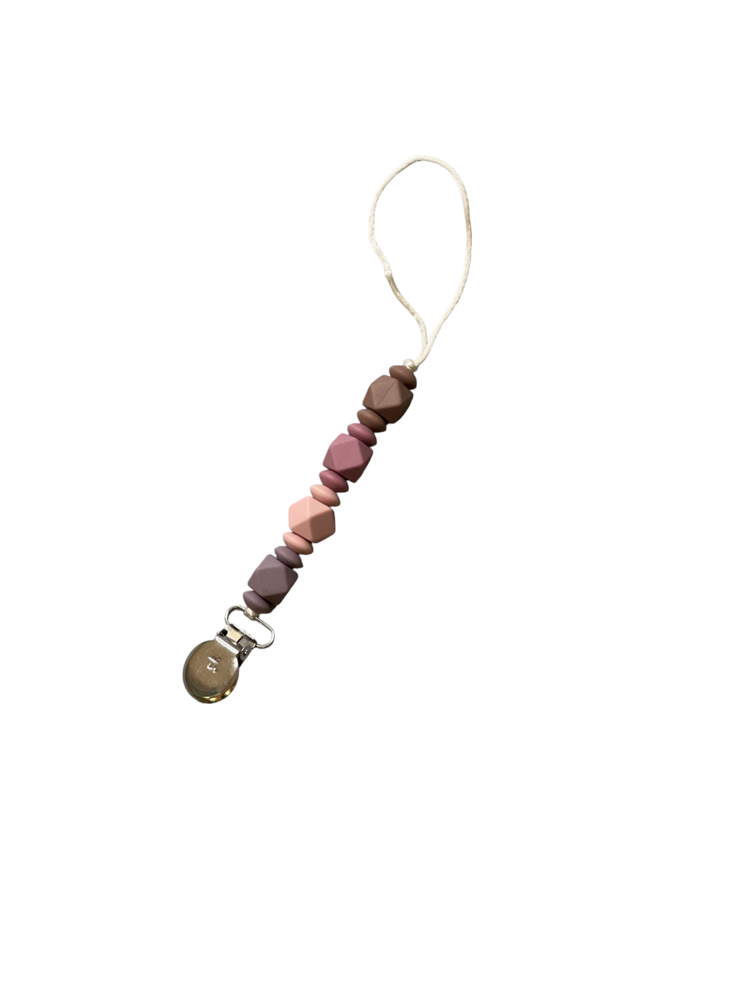 Pacifier / Toy Clip - Jewel - Petite: Taupe