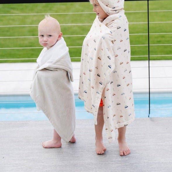 HOODED TOWELS: Tulips / Toddler