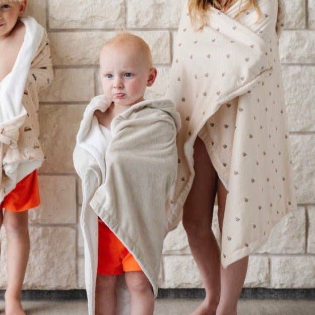 HOODED TOWELS: Tulips / Toddler