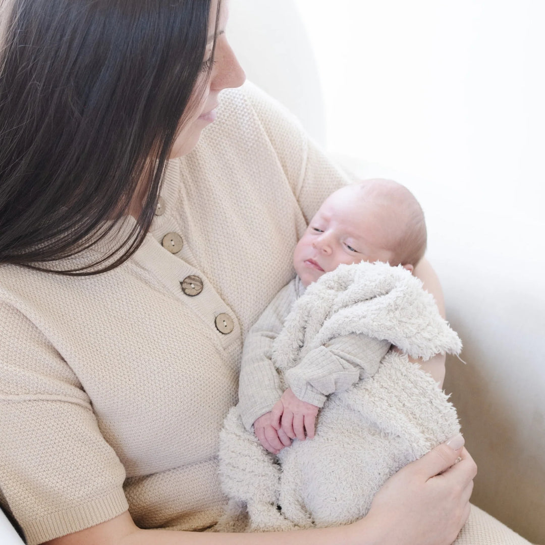 Bamboni Receiving Blanket - Buttermilk