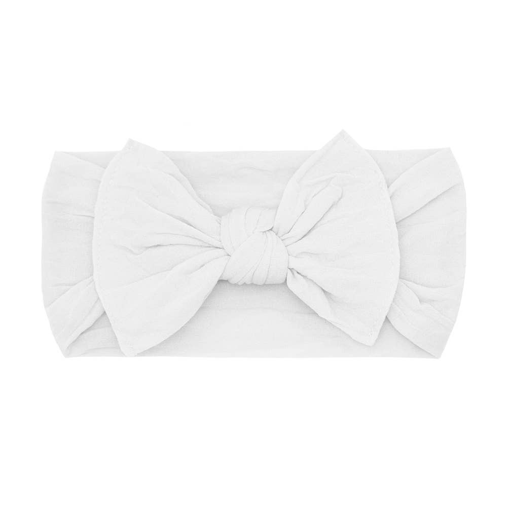 THE KNOT Soft nylon headband: white