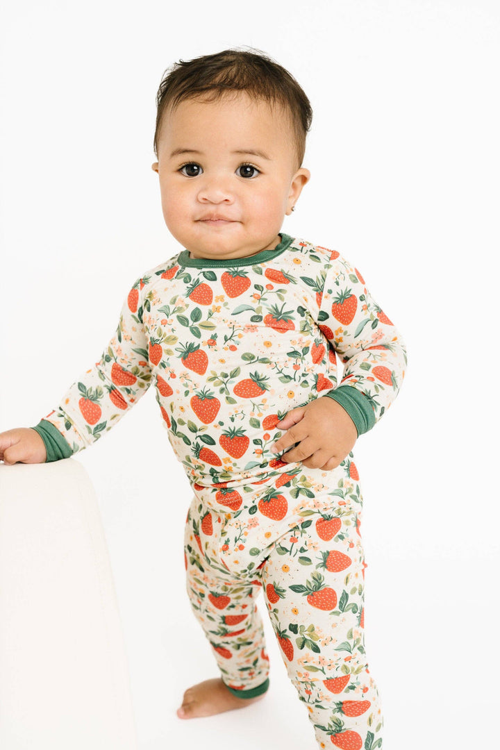 Vintage Strawberry Pajama Set