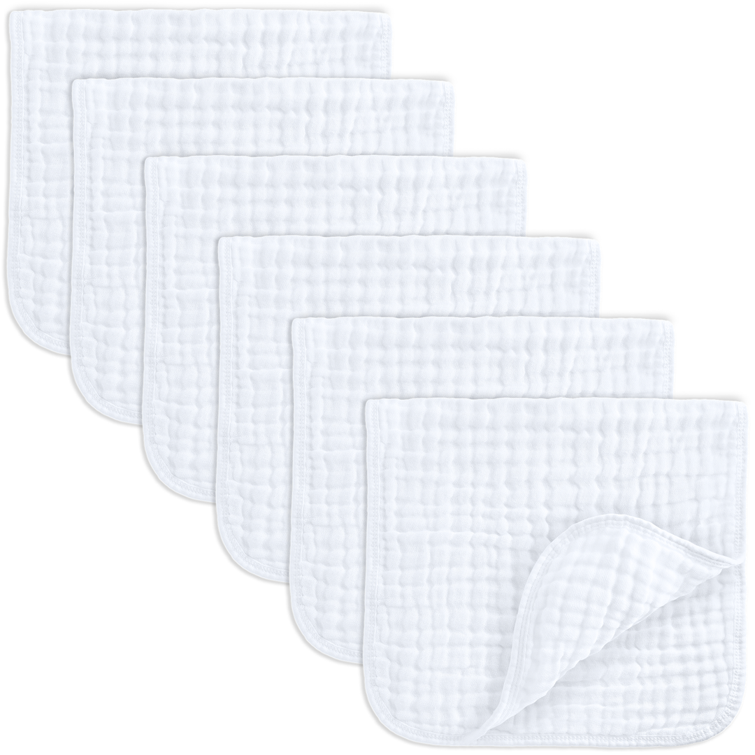 Baby Burp Cloths - 6 Pack