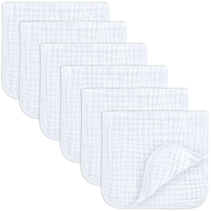 Baby Burp Cloths - 6 Pack
