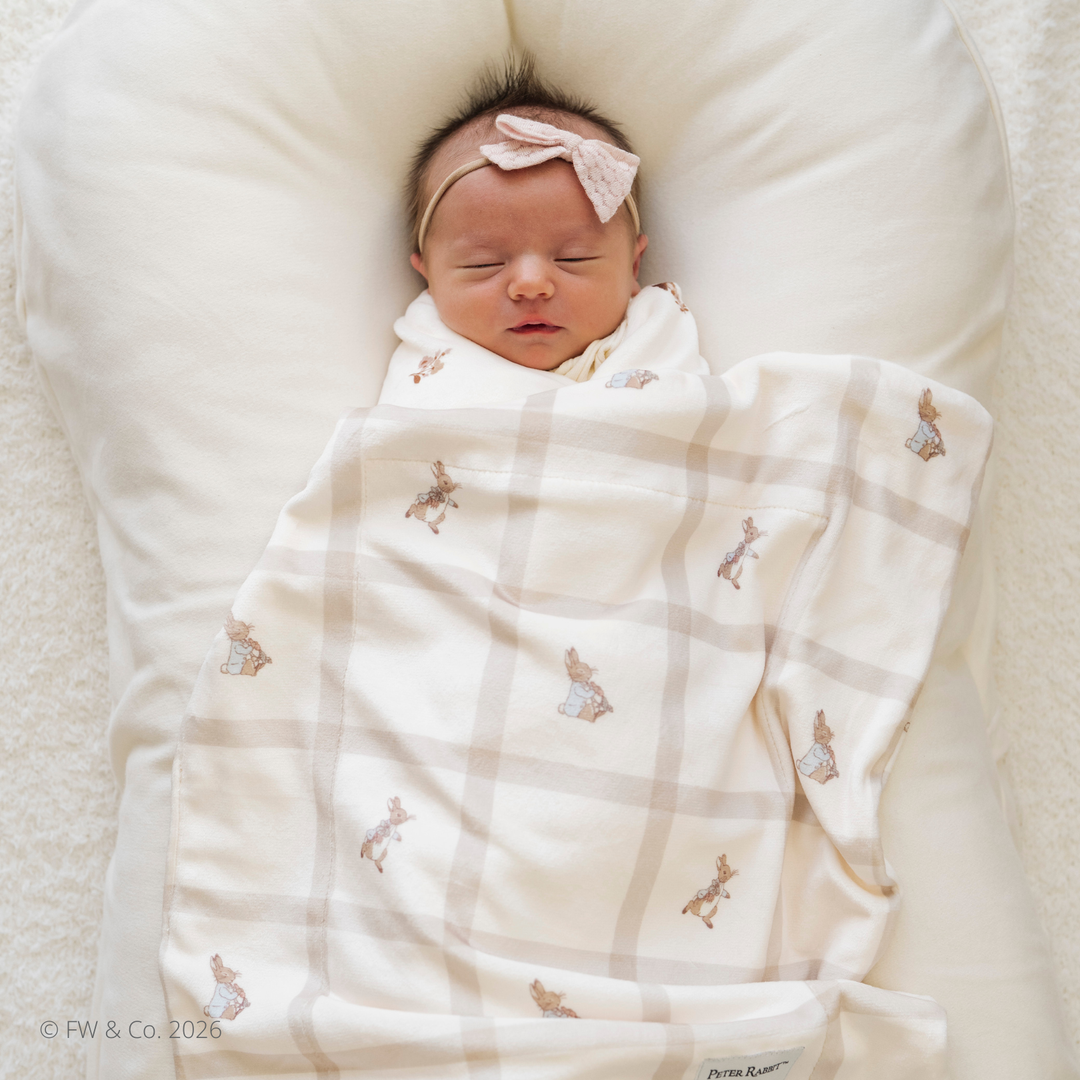 PETER RABBIT™ MINKY STRETCH LUXE BLANKETS: Mini
