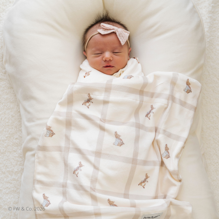 PETER RABBIT™ MINKY STRETCH LUXE BLANKETS: Mini