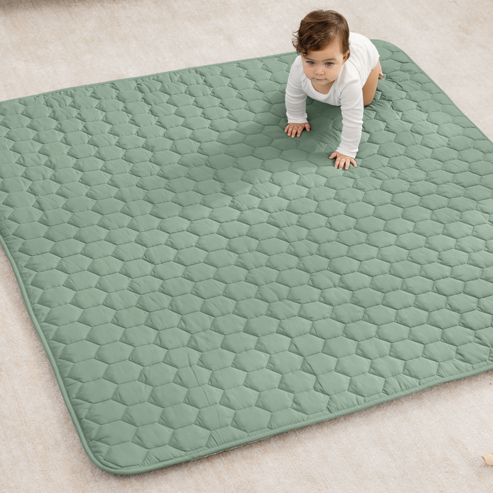 Quilted Baby Mat  Square 56" X 56"
