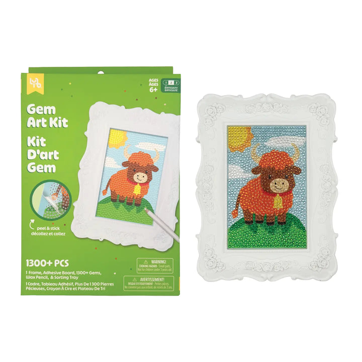 Cow Gem Art Kit