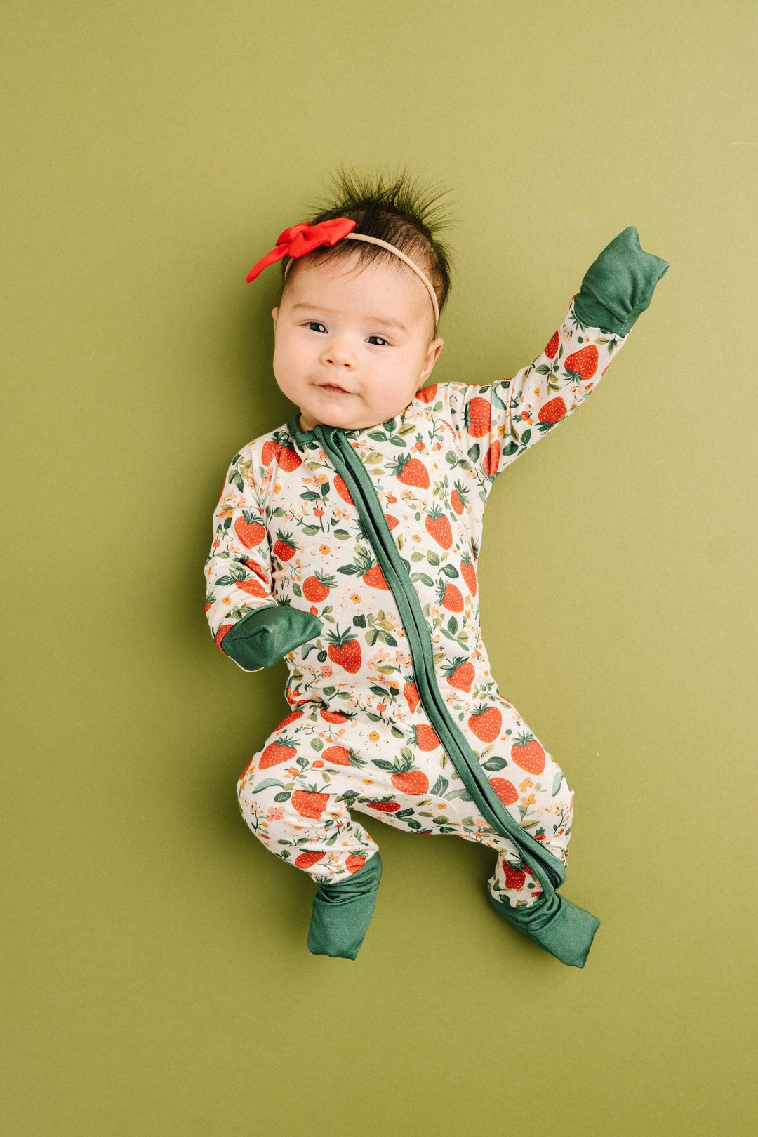 Vintage Strawberry Bamboo Convertible Sleeper