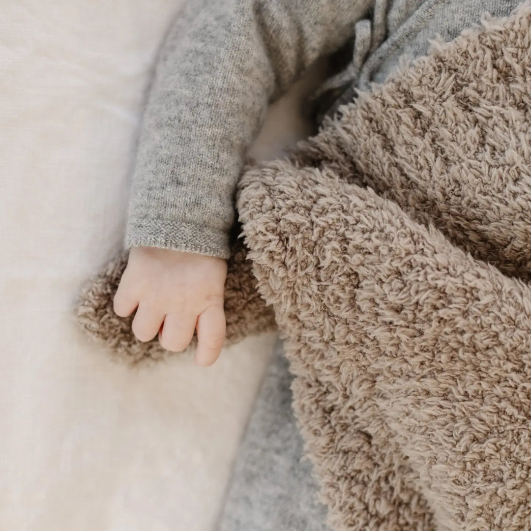 Bamboni Receiving Blanket- Taupe