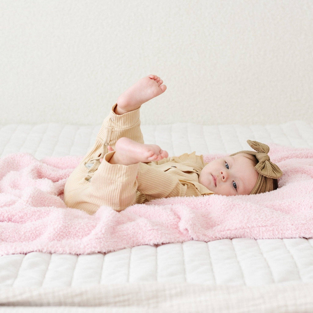 BAMBONI® RECEIVING BLANKETS: Woodrose
