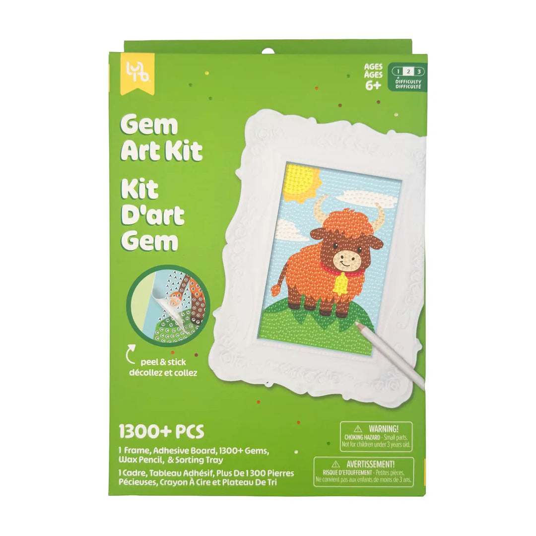 Cow Gem Art Kit