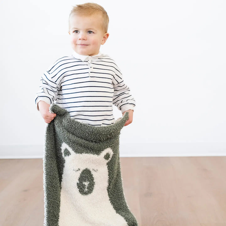 Double Layer Bamboni Mini Blanket- Bear