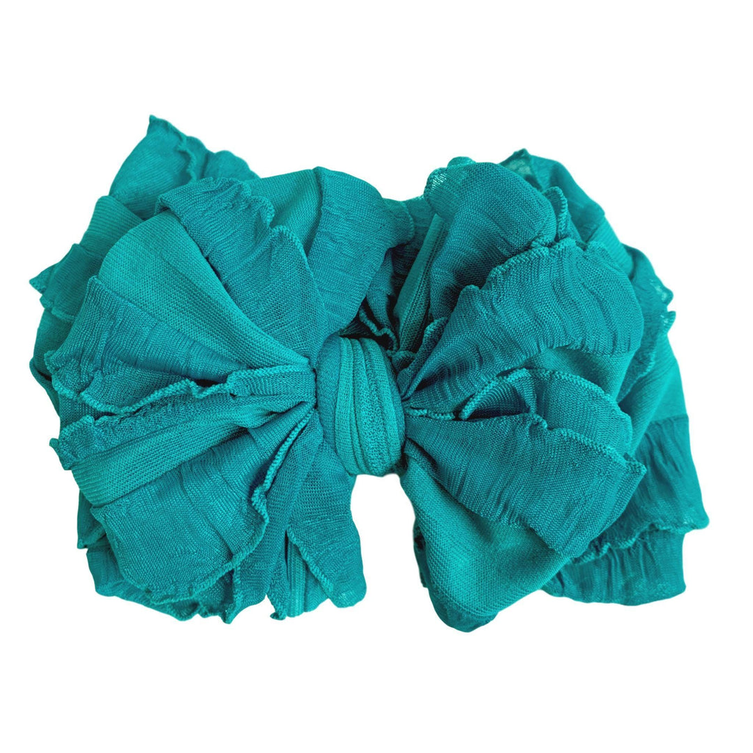Turquoise | Ruffled Baby Headband