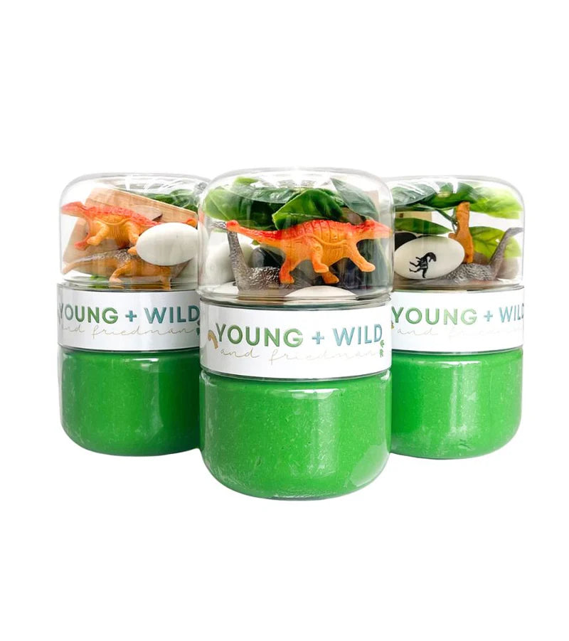 Grab and Go Sensory Dough Jar-Dinosaur