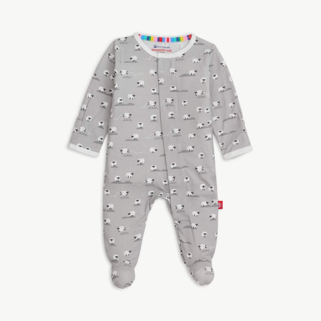 Baa Baa Baby Gray Magnetic Me Footies