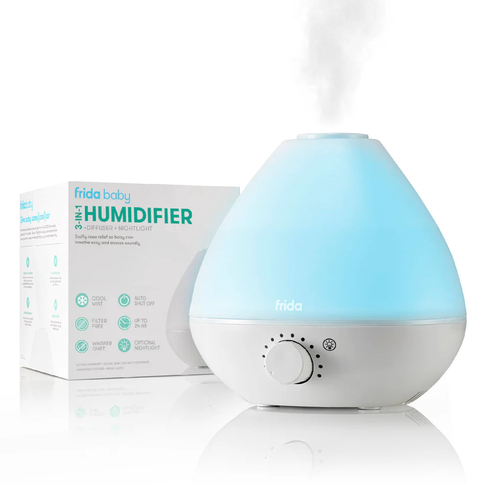 BreatheFrida The Humidifier - 3 in 1 Humidifier, Nightlight, Diffuser