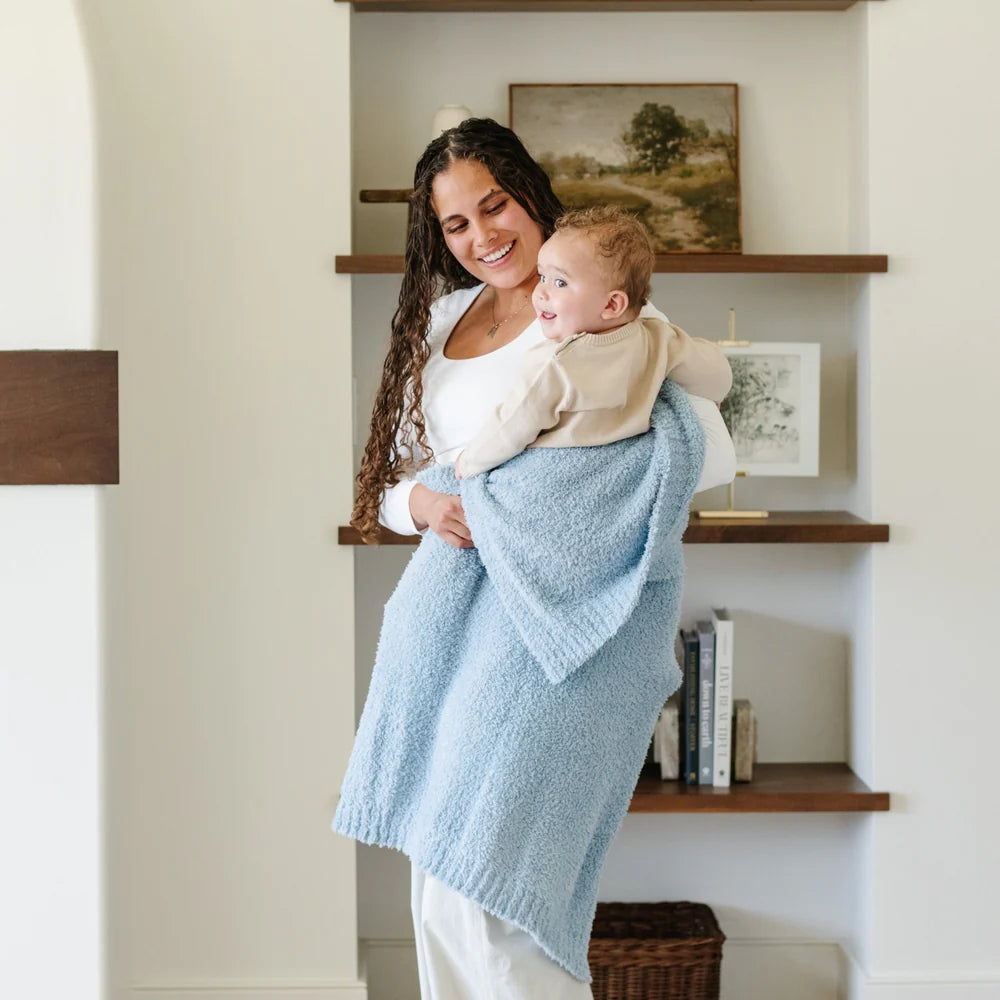 Bamboni Receiving Blanket - Light Blue