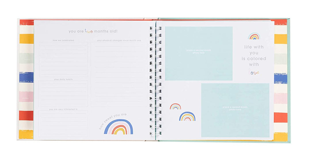 Rainbow Memory Book with ink pad