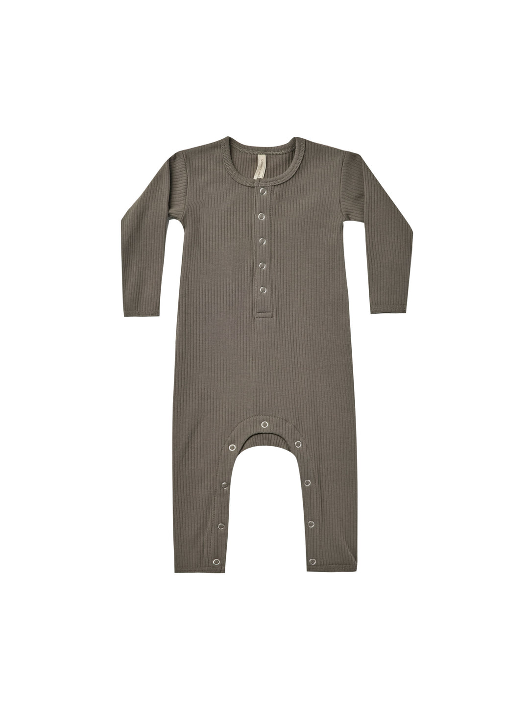 Ribbed Baby Jumpsuit - Charcoal
