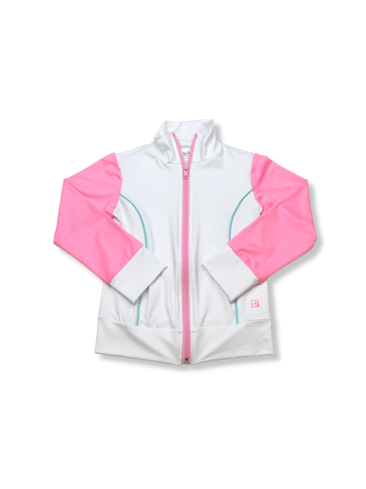 Juliet Jacket | White, Pink and Turquoise
